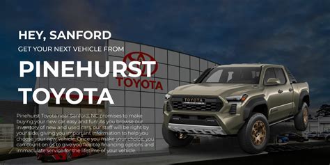 pinehurst toyota vehicles|Toyota Dealership 